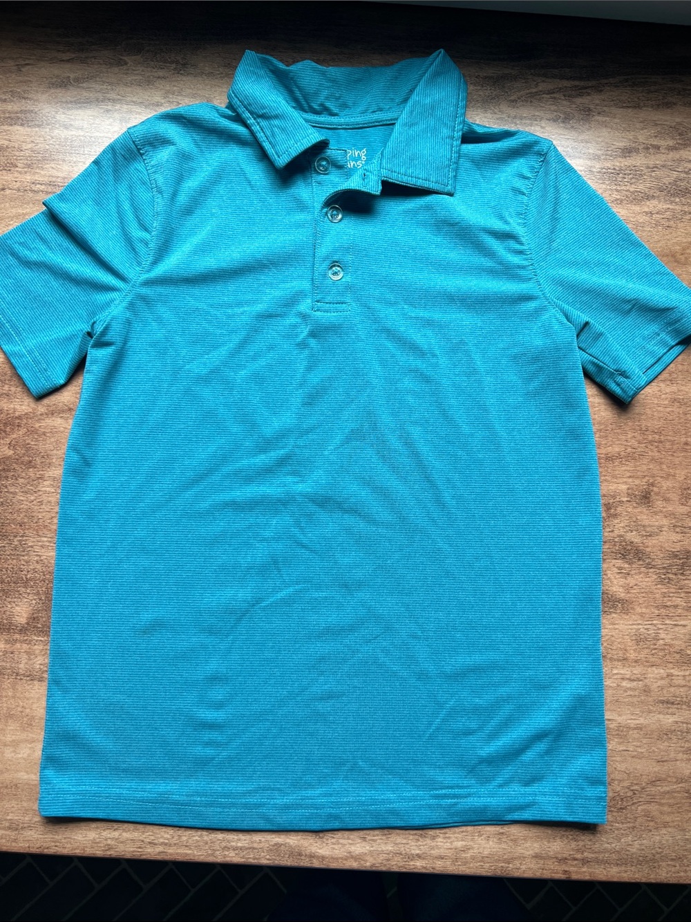 Boy's Polo Shirt - Teal Blue